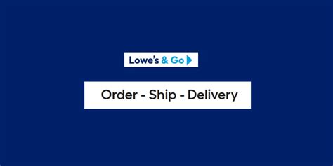 Lowes Online Order Process Time