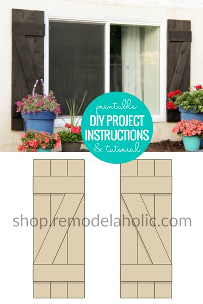 Lowes Printable Instructions Shutters