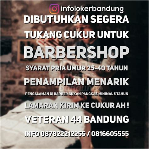 Lowongan Kerja Barbershop Bandung