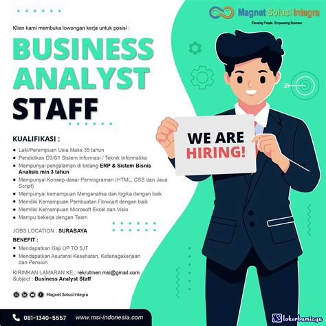 lowongan kerja business analyst Surabaya