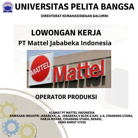 Lowongan Kerja Pt Mattel Indonesia Via Email Terbaru 2021 Pamuruyan