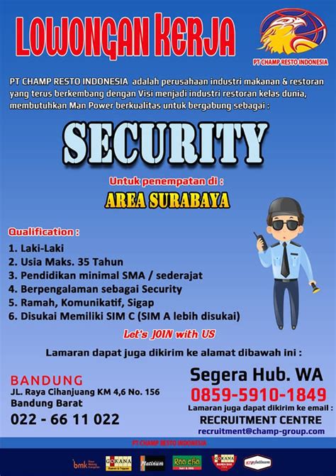 Lowongan Kerja Security Summarecon Bekasi 2023