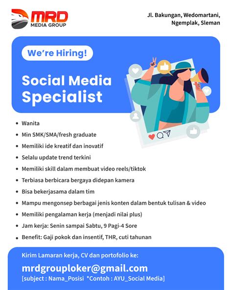 lowongan kerja social media specialist Bali