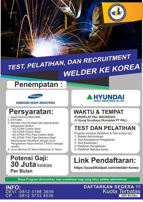 Welder Job and Salary in South Korea Jobs and Wages in South Korea