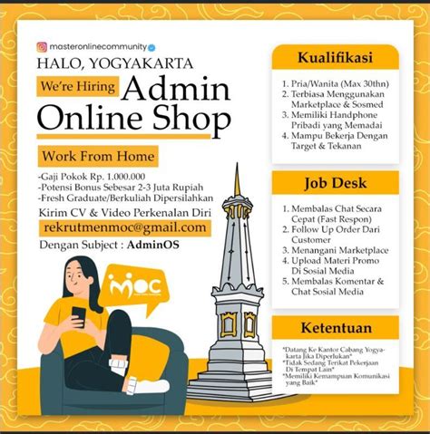 lowongan kerja admin online wfh