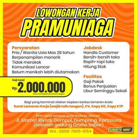 Lowongan Kerja Di Mall Manhattan Medan