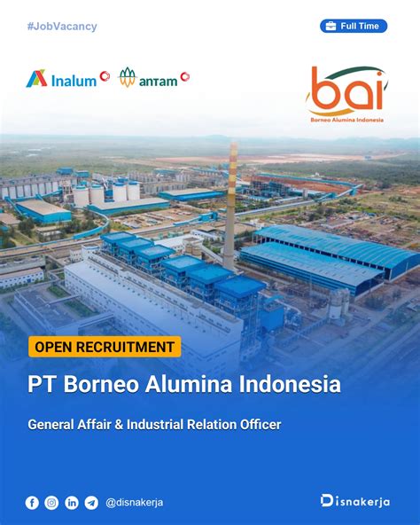lowongan kerja pt borneo alumina indonesia