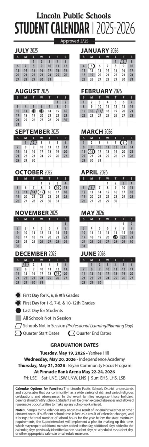 Lps Schools Calendar