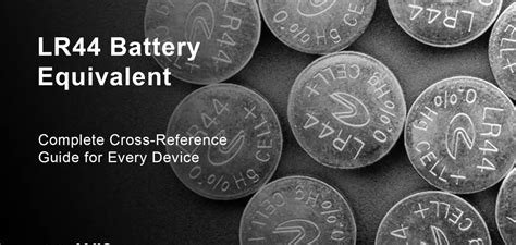 Lr44 Battery Cross Reference Chart