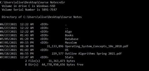 ls command in windows 11