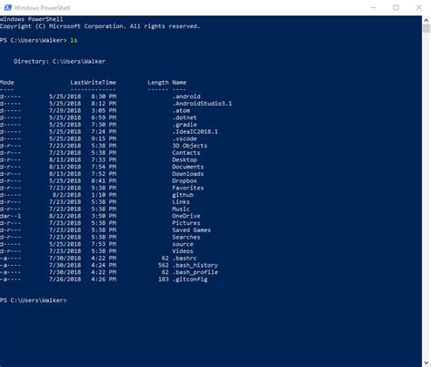 ls command in windows not working