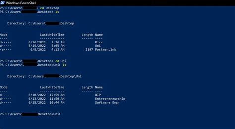 ls command in windows powershell