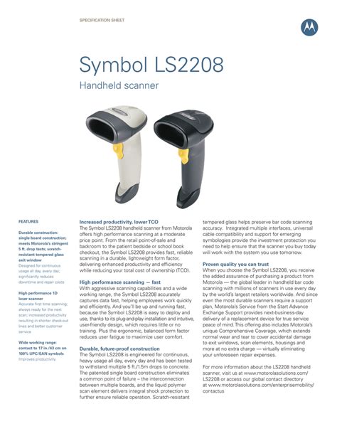 Scanner data cable LS2208 LS4208 DS9208 barcode scanner USB port