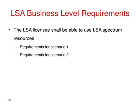 Lsa Distribution Requirements