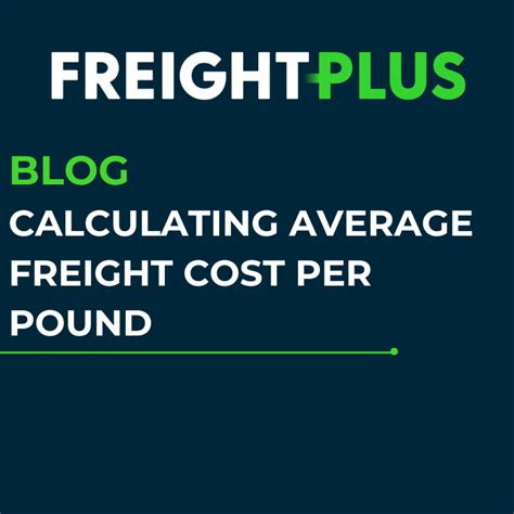 ltl freight cost per pound