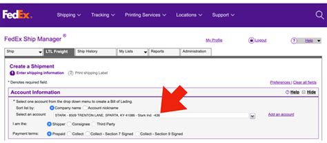 ltl select account login