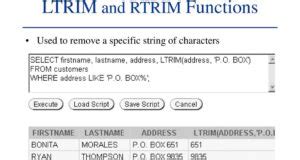 Ltrim In Sql Oracle