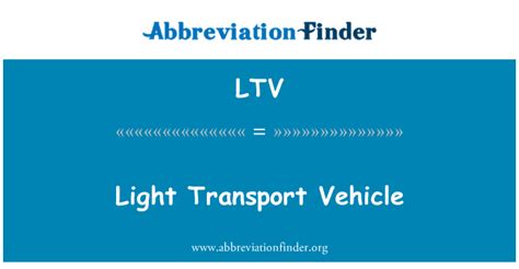 ltv vehicle meaning