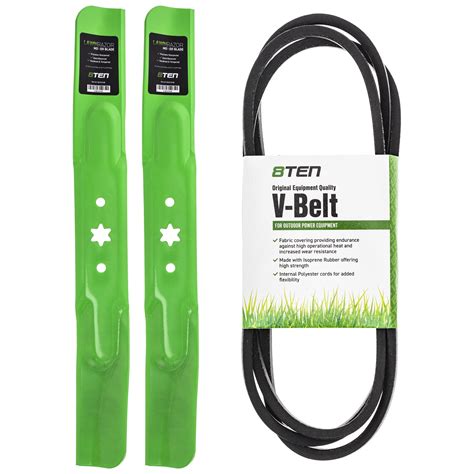 42" Deck Mulching Rebuild Kit Spindles Blades Belt Fits Cub Cadet