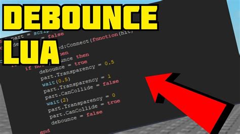 lua - My script in Roblox works fine, but once I added a debounce, it 