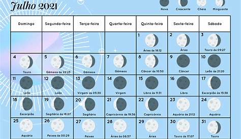 Calendário Lunar Maio de 2019 - Fases Lunares