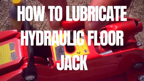 Lubricate the jack