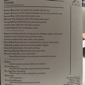 luca stony brook menu