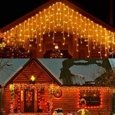 Ideas para decorar exteriores con luces de Navidad