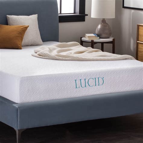 lucid 10 gel memory foam mattress