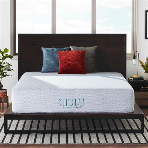 lucid 10 inch memory foam mattress queen