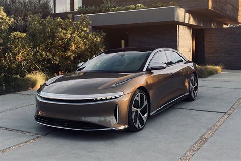 lucid air range electric sedan tesla