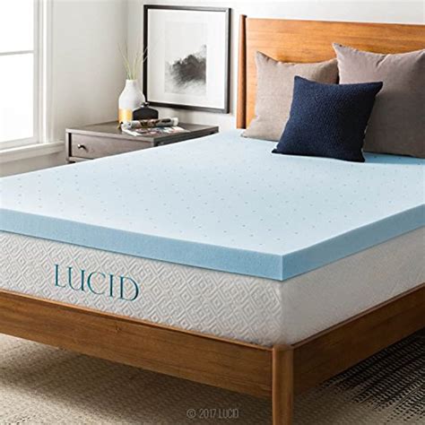 lucid memory foam mattress topper twin