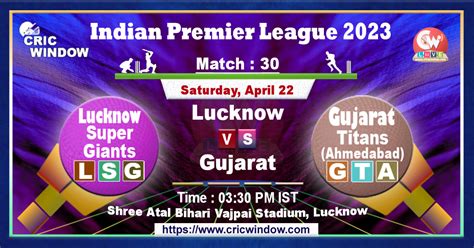 lucknow vs gujarat live score