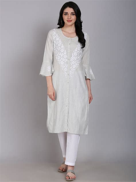 lucknowi chikankari kurtis online