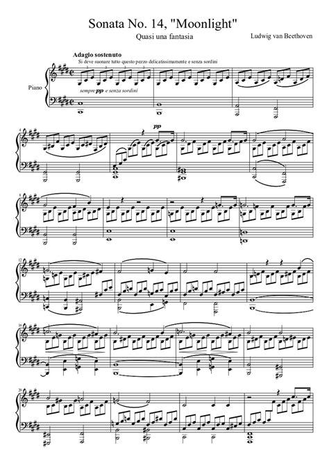 ludwig van beethoven piano sonata no 14