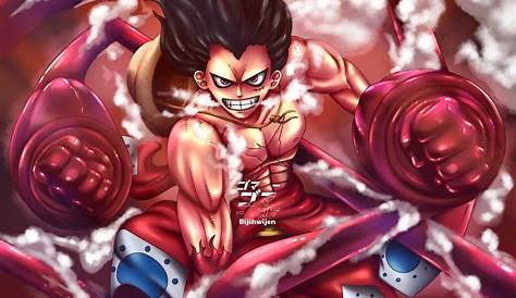 Luffy, Gear Fourth Snake Man Manga Anime One Piece, Manga Art, Anime