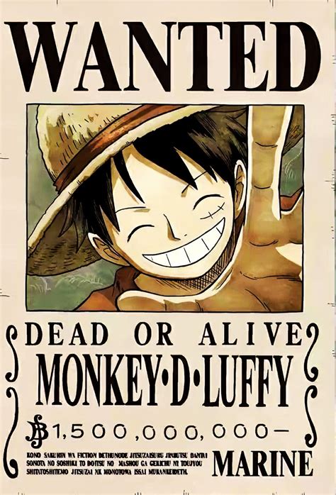 Wanted Poster One Piece Wallpapers Wallpaper Cave