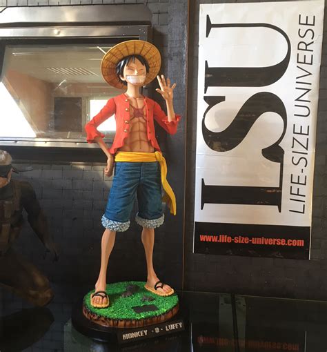 luffy life size statue