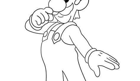 Luigi and Mario Coloring Page - Free Printable Coloring Pages for Kids