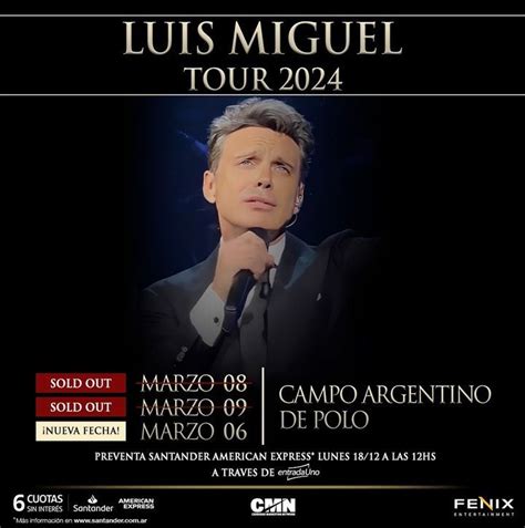 luis miguel nueva fecha argentina