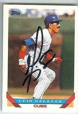 luis salazar cubs topps autograph