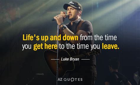 Luke Bryan Quotes about Performing