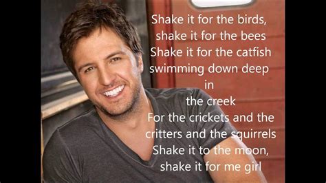 luke bryan shake it for me lyrics