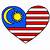 lukisan bendera malaysia bentuk love