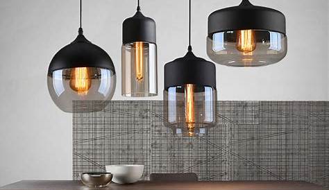 Luminaire Salon Suspension Design Suspendu Tissu AbatJour Lampe Gris