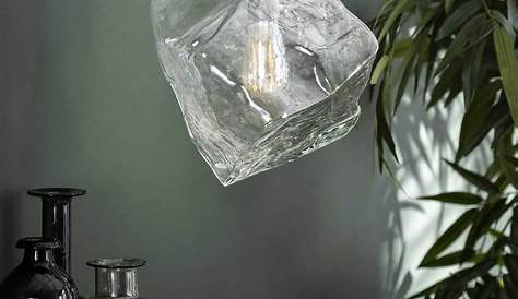 Luminaire Suspension Verre Souffle En Soufflé Transparent BOKK Maison Et