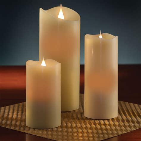 luminaire candles with lifelike flame