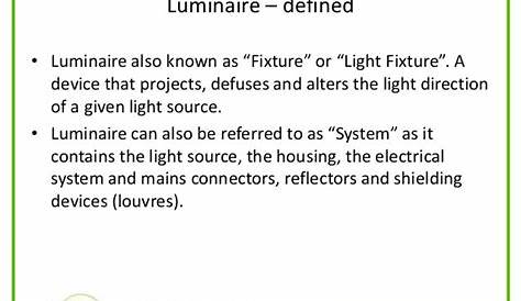Luminaires Definition Définition Luminaire Futura Maison