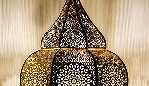 Luminaires Marocains Suspension Lampe Luminaire Marocaine Malha 50cm Blanc E14