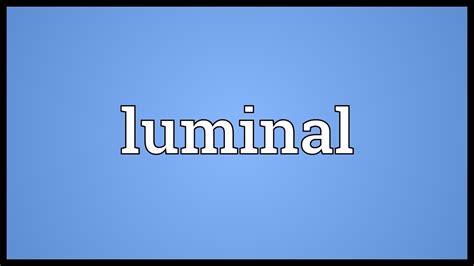 luminal definition